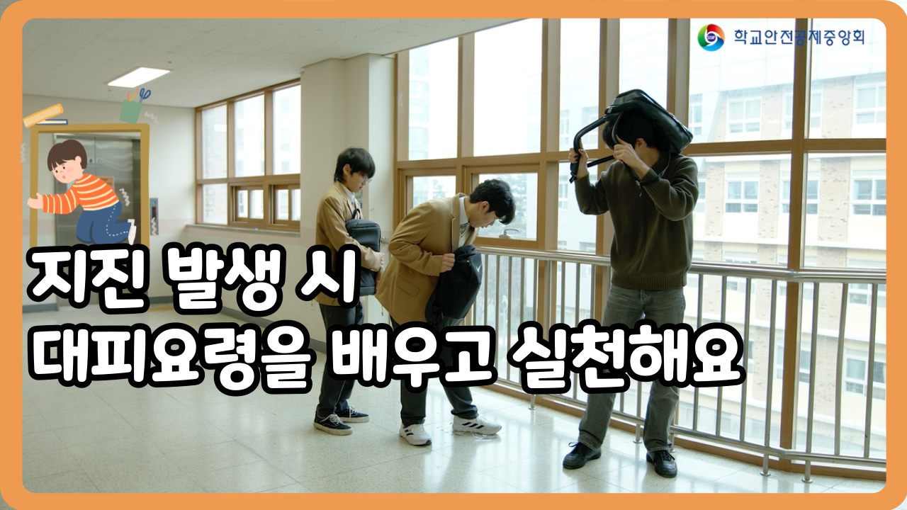 [중학교] 지진 발생 시 대피요령을 배우고 실천해요 (일반,수어,화면해설)